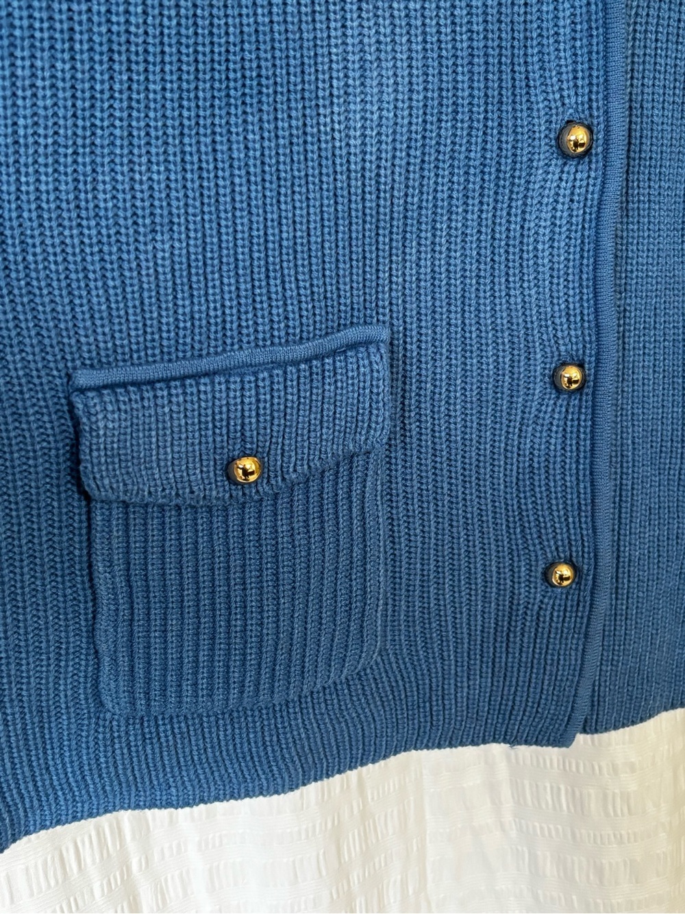 Jessica London Blue Cardigan Sweater NWOT Sz 22/24 or 1X - Picture 7 of 10